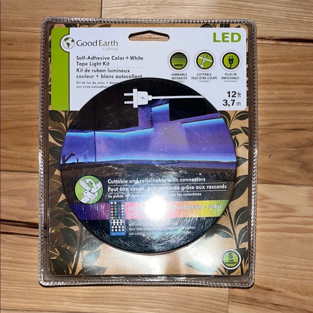 LED Tape Light Kit - Blue and White